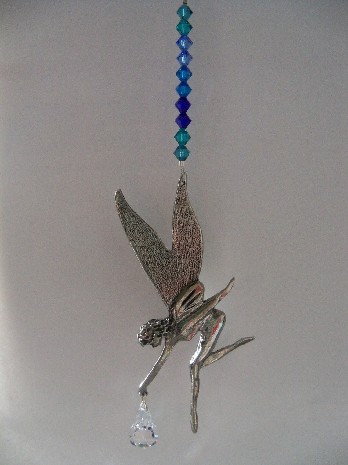 Tinkerbell Fairy Crystal Suncatcher Blues Etsy