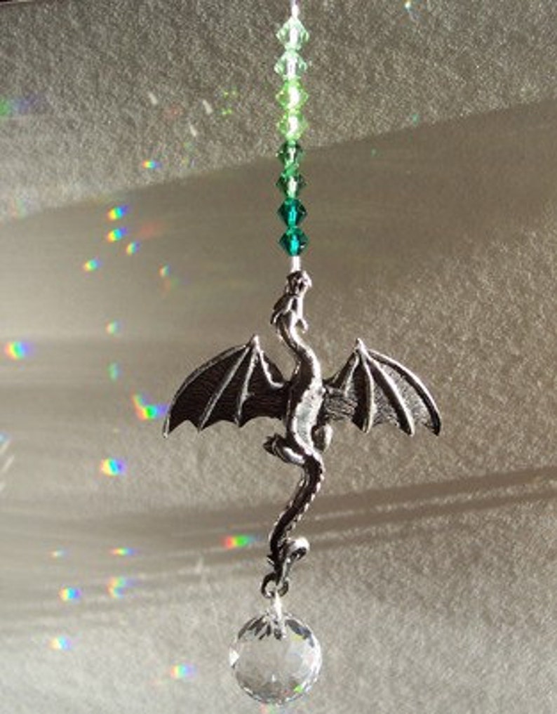 Celtic Pewter Dragon Suncatcher