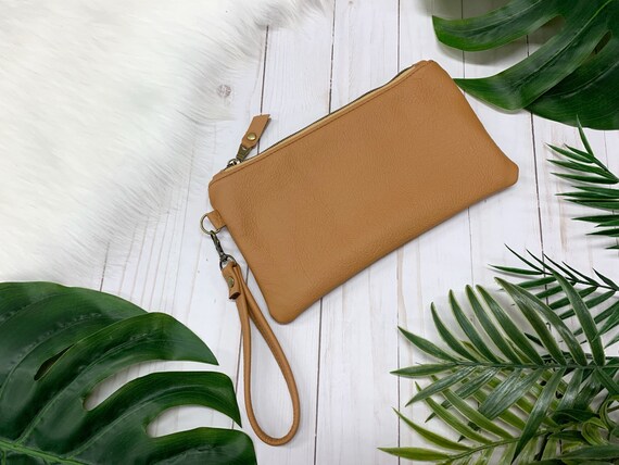 light brown clutch