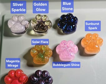 Handmade Paw Print Magnets
