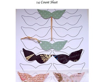 Mini Masquerade Masks Template Instant Download PDF