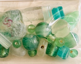Glass Bead Mix, The Dress It Up Company: Seafoam