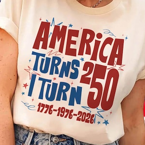 Celebrate a Historic Half-Century with America’s Big Birthday! 🇺🇸🎂 Are you or a loved one turning 50 in 2026? Celebrate this incredible milestone alongside the USA’s 250th Anniversary with our exclusive "America Turns 250, I Turn 50" commemorative design!