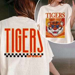 Custom Retro Preppy Mascot Shirt, School Spirit Shirt, Mascot Team Tee, Team Mascot Shirt, Personalized School Team Name Shirt, Mascot Tee