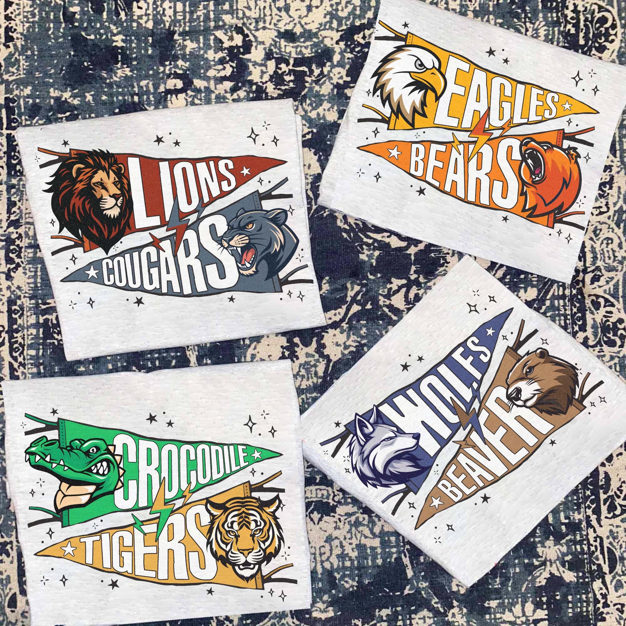 Two College Team Tshirt - Etsy