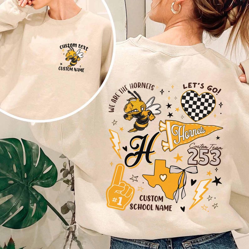 Custom Preppy Mascot Shirts, Retro Cheer Leader Shirts, Custom Pennant Shirt, School Spirit Shirt, Cheer Team Spirit Tee,Matching Team Shirt
