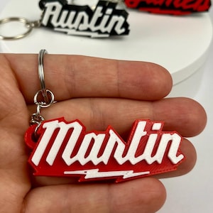 Personalized Milwaukee Style Keychain, Keyring - Milwaukee Themed, 3D Printed Small Gift, Father&#39;s Day Gift.