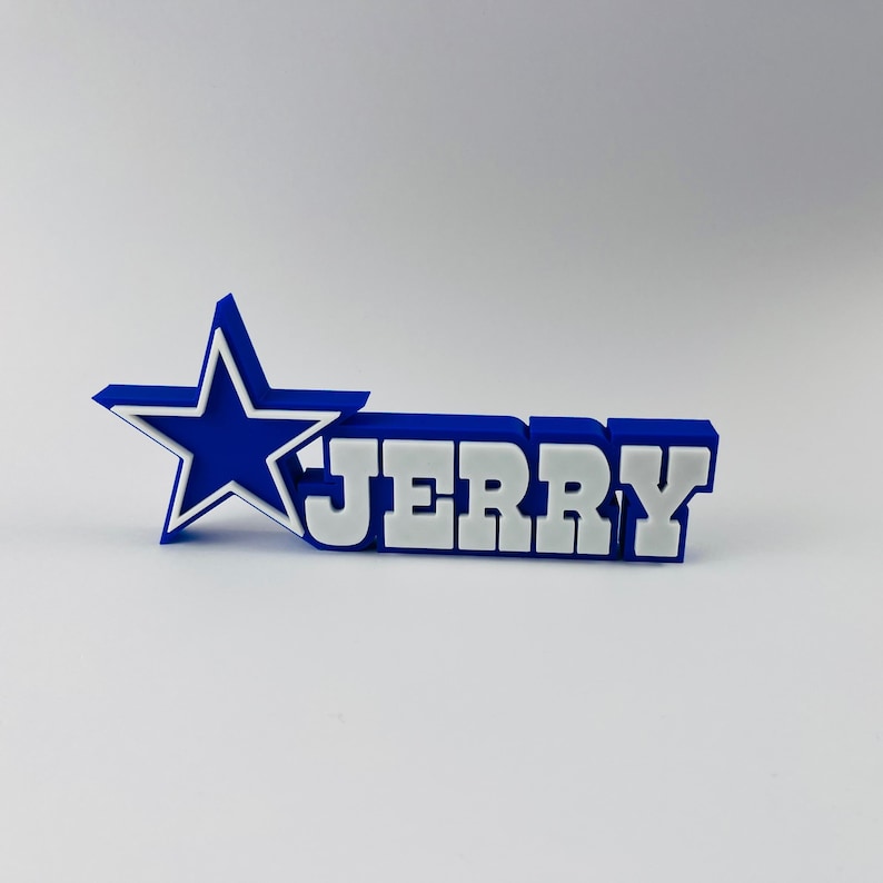 Dallas Cowboys Name Plate, Dallas Cowboys, Custom Name Plaque, Custom Desk Name
