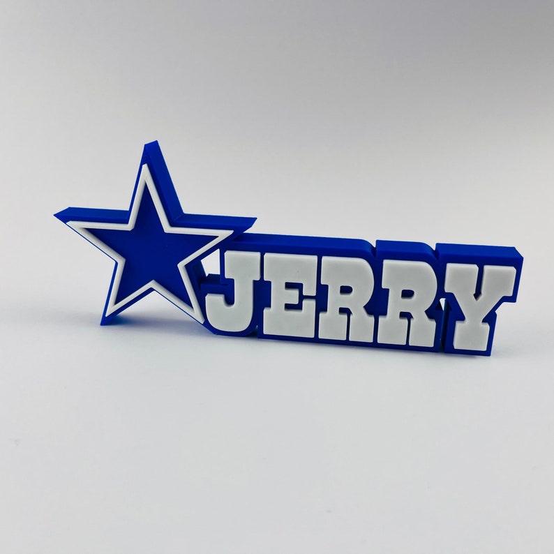 Dallas Cowboys Name Plate, Dallas Cowboys, Custom Name Plaque, Custom Desk Name