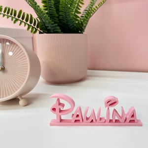 Disney Inspired, Personalised Desk Name Sign, Disney Desk Name Plaque, Personalised Desk Name Plate, Teacher Gift, Teacher Desk Sign