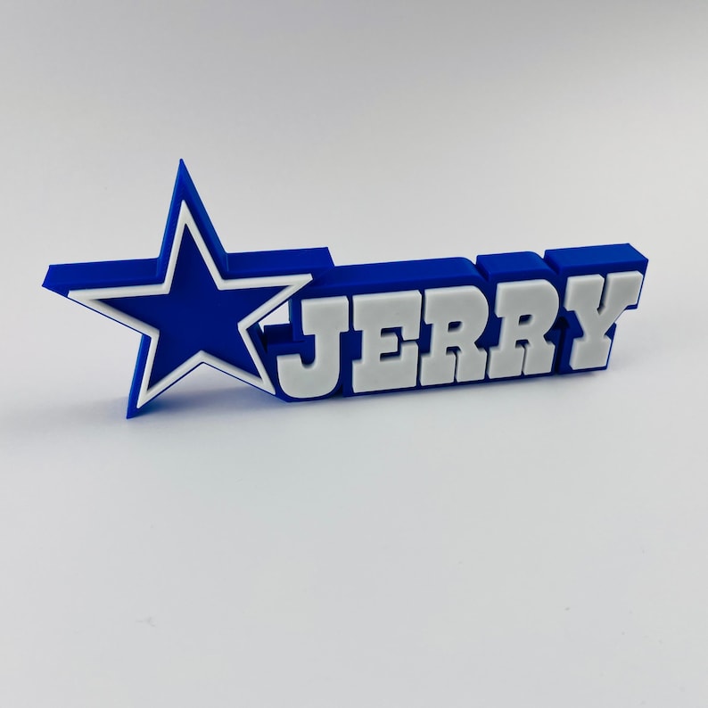 Dallas Cowboys Name Plate, Dallas Cowboys, Custom Name Plaque, Custom Desk Name