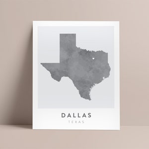 Dallas Map Poster