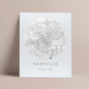 Nashville Map Print