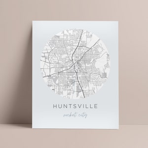 Impression de carte de Huntsville