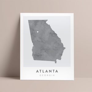 Atlanta Map Poster