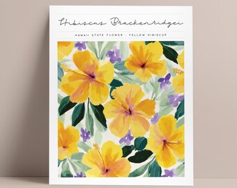 Hawaii State Flower Art