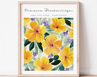Hawaii State Flower Art