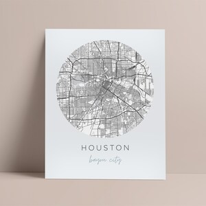 Houston Map Print