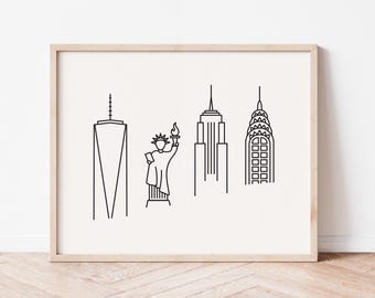 New York City Skyline Poster