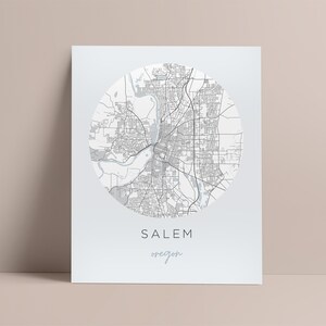 Salem Map Print