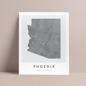 Poster Carte de Phoenix