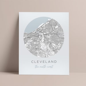 Cleveland Map Print