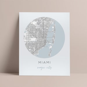 Miami Map Print
