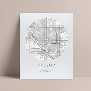 Fresno Map Print