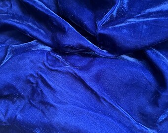 Bluest  Ever Plush Velvet . So Soft.2 Yards Offered,