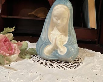 Porcelain Royal Windsor Blue White Madonna Planter