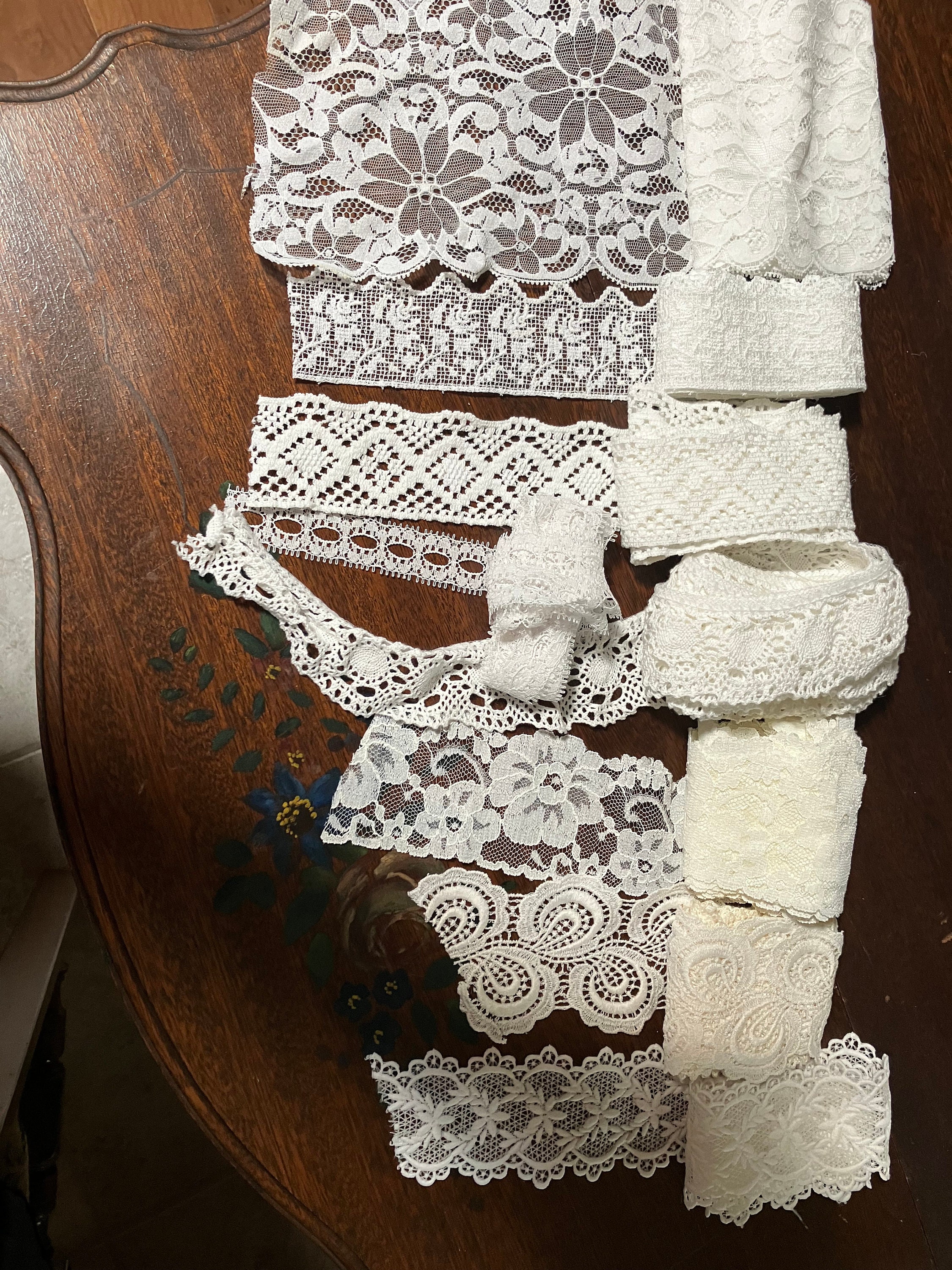 WOW.. Wow.lace LACE, and More Lace,fabulous 8 Cuts A Stockpile of Pretty  New Vintage Lacelot D 