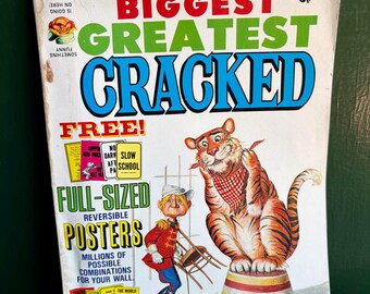 Vintage Cracked Magazine 10th Annual Edition: Humor, Satire, Posters (1970s)