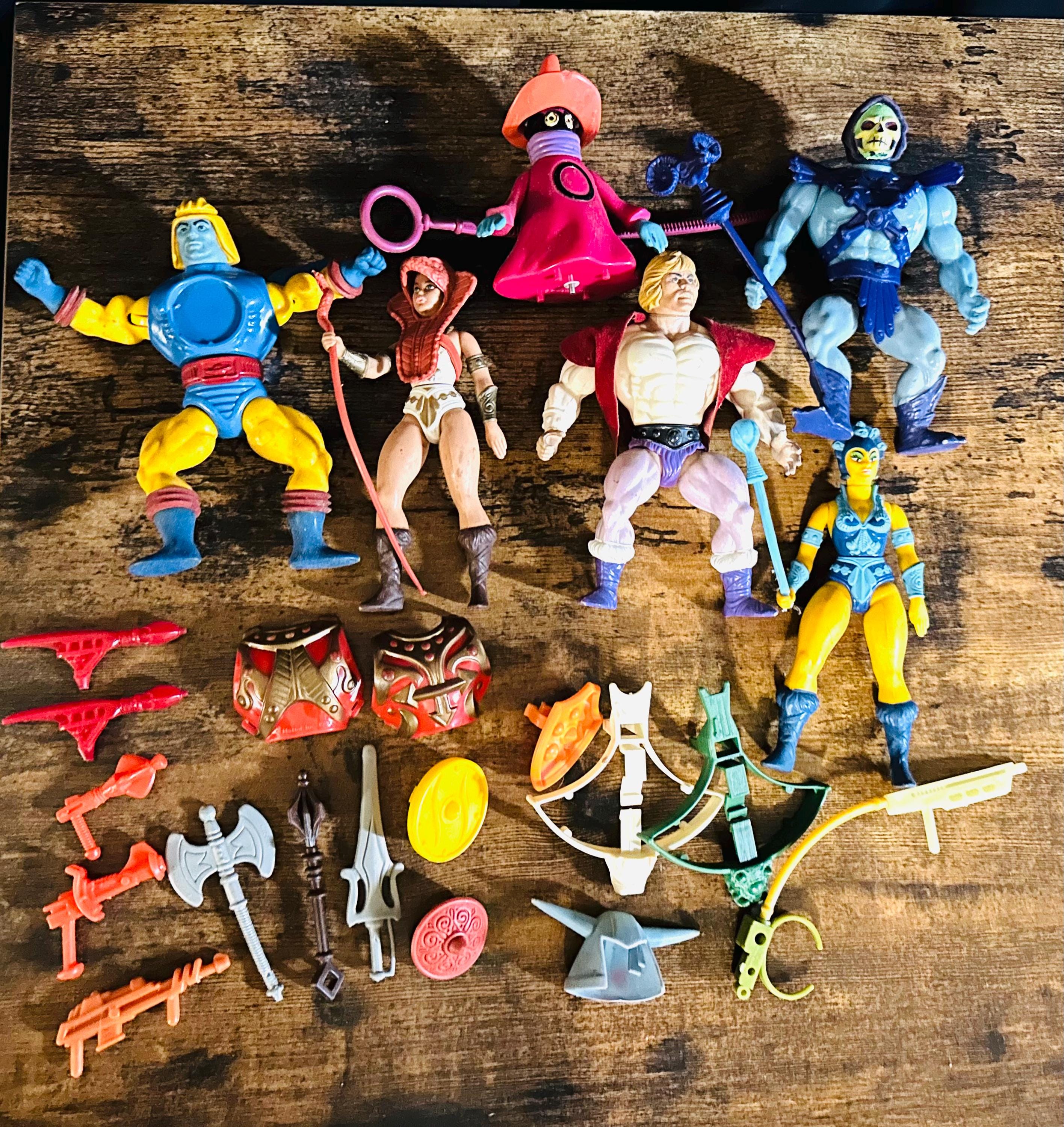 He Man Figures and Accessories | MOTU Lot W/ He-man, Skeletor