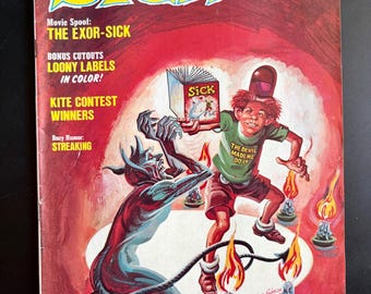 Vintage SICK Magazine No. 99 August Exor-Sick Exorcist Parody Humor Comic 1970s Satire Magazine