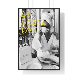 Fashion Wall Art, Black and White Art, Vector Portrait, Luxury Fashion Poster, Boutique Fashion, Printable Wall Art, Elegant Decor