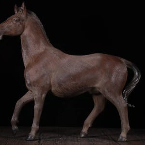 Chinese Shiwan Ceramic Horse Statue - Antique Handcrafted Pottery Figurine - Zodiac Decor - &quot;Success Comes with the Horse&quot;& Feng Shui Gift