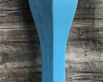Chinese collects handmade Chai Kiln Blue glaze porcelain Mei Vase Jar tank