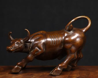 アンティークの石湾陶器製牛像：手作り陶器十二支牛 - Etsy 日本