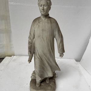 Chinese Cultural Revolution period Chairman MAO White Porcelain Mao Zedong statue