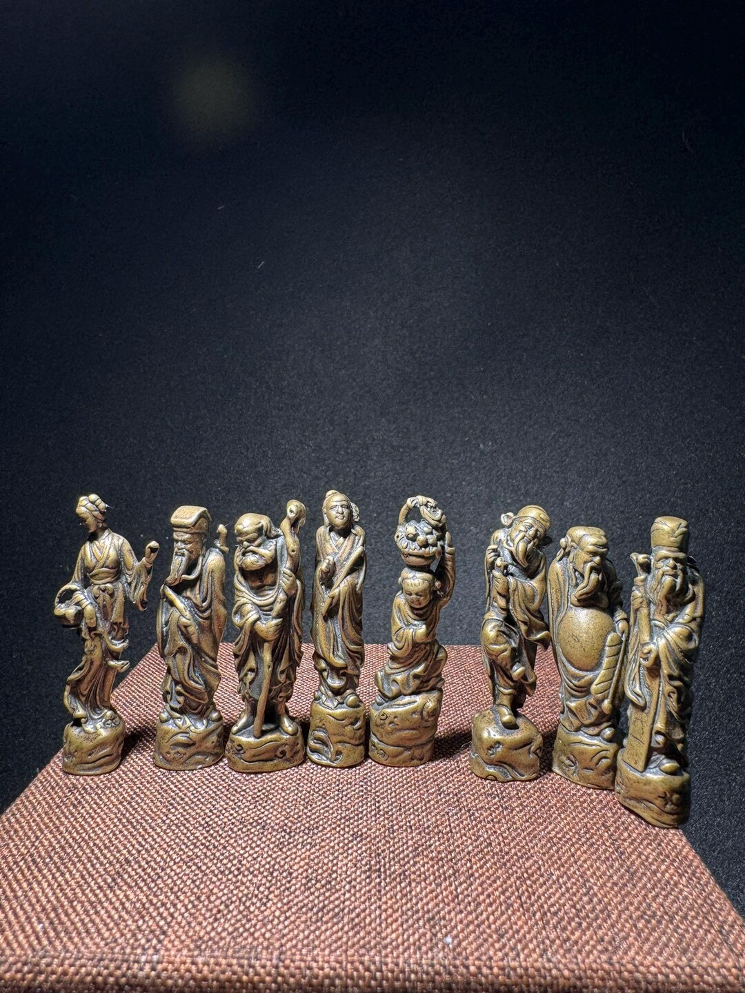 8 Statues Chinese Copper Fengshui Eight Immortals Statue - Etsy