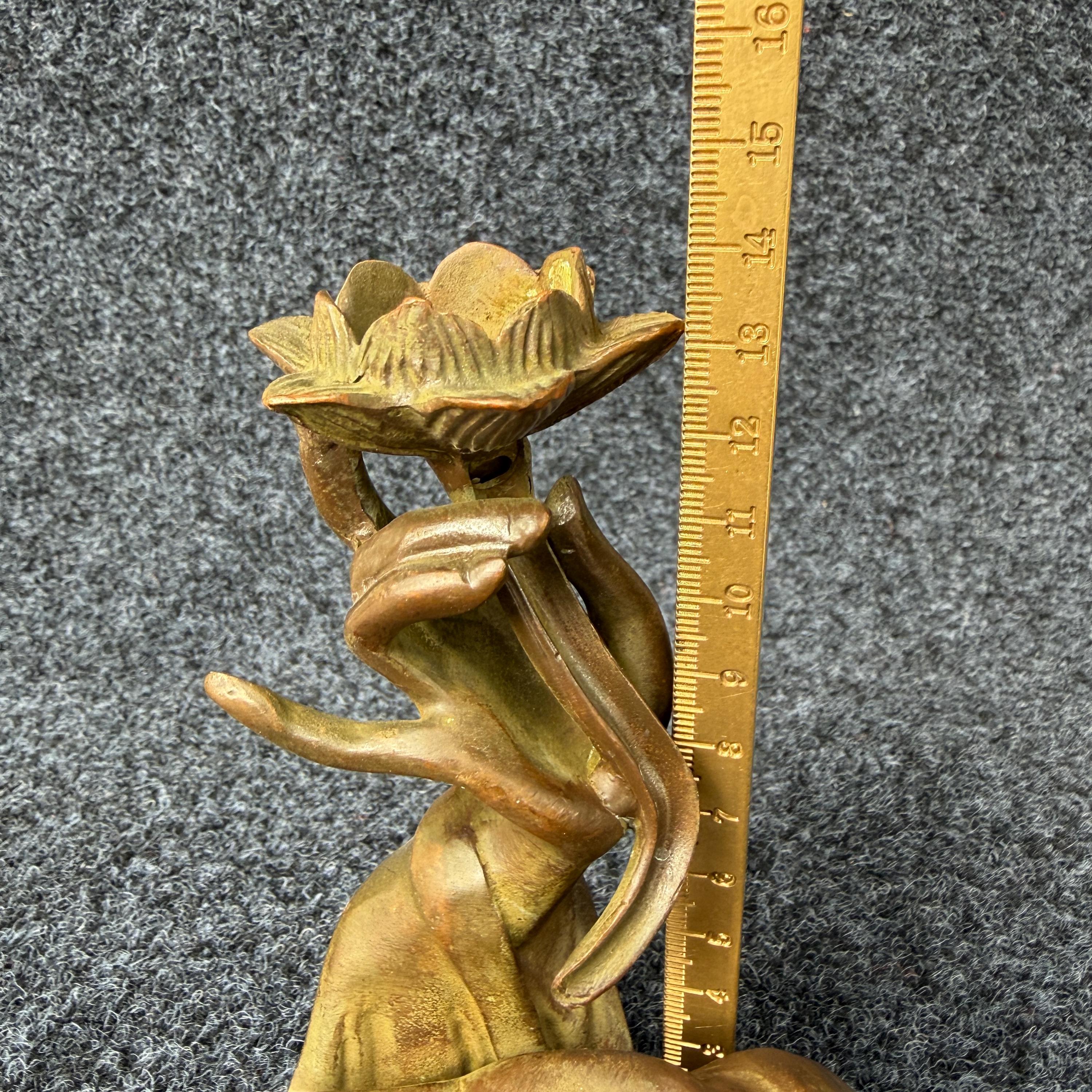 ヴィンテージ真鍮製仏手蓮華キャンドルホルダー | 仏壇用香炉 - Etsy 日本