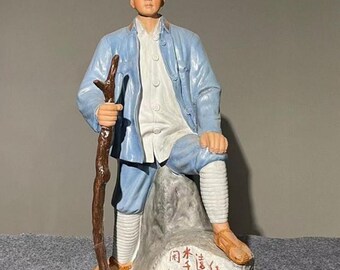 中国の柘植の人形、文革時代 中国文化大革命美術 毛沢東磁器文化大革命像 - Etsy 日本