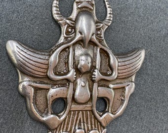 チベット隕石 鉄の鳥 仏像 経典 寺院 護符 ロック鳥 ペンダント お守り