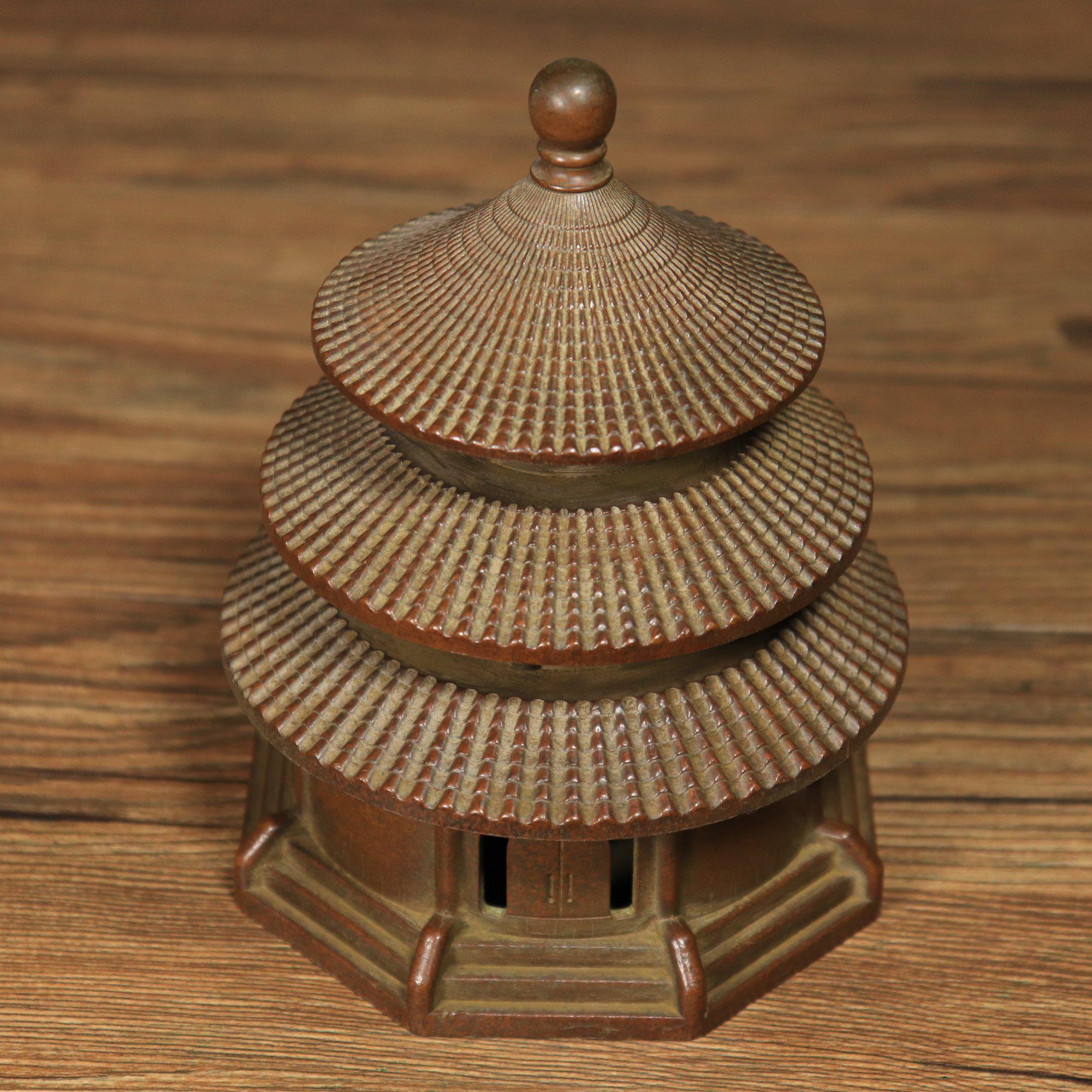 中国のアンティーク青銅香炉：天壇塔香炉 - Etsy 日本