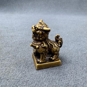 Chinese bronze talisman beast statue collection artwork