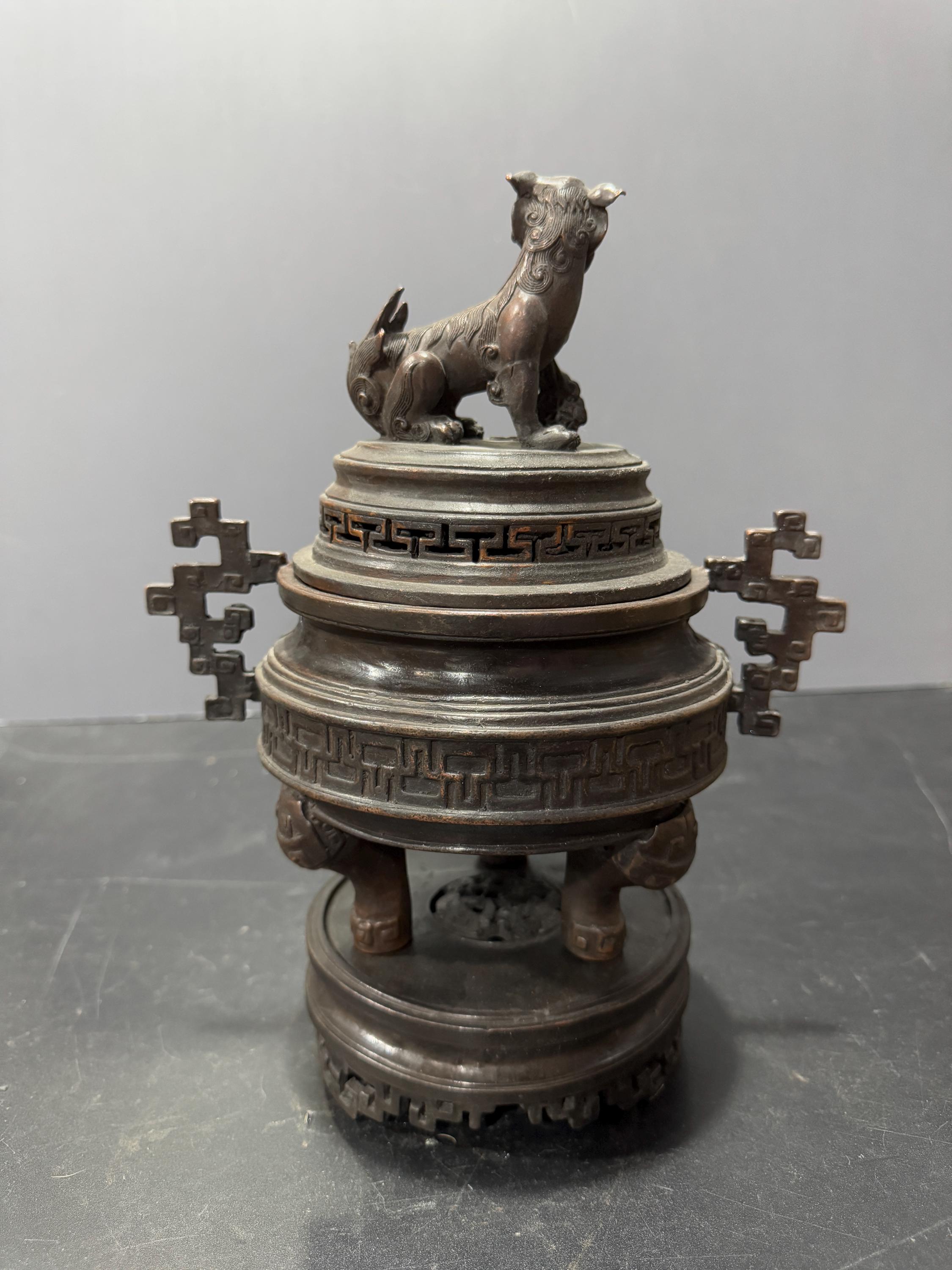 古銅器象香炉 アンティーク 年代物 2点 台座付き 古銅器象香炉 アンティーク 年代物 2点 台座付き 2025年最新】Yahoo