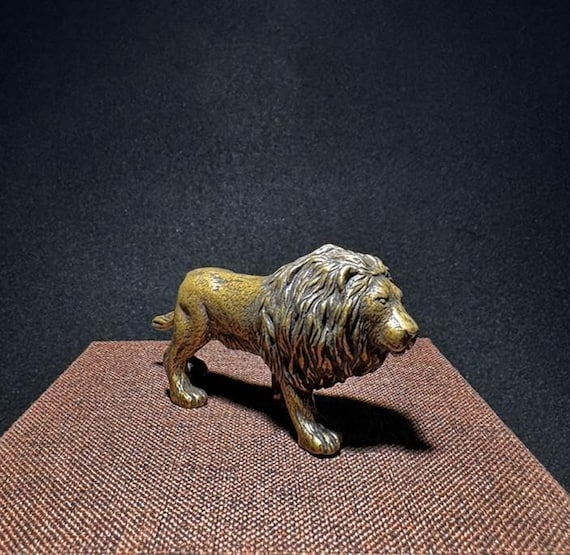 ブロンズ製獅子彫刻のアンティーク装飾品 【公式通販】