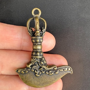 Tibetan Vajra Knife Pendant: Copper Alloy Dorje Phurba Amulet