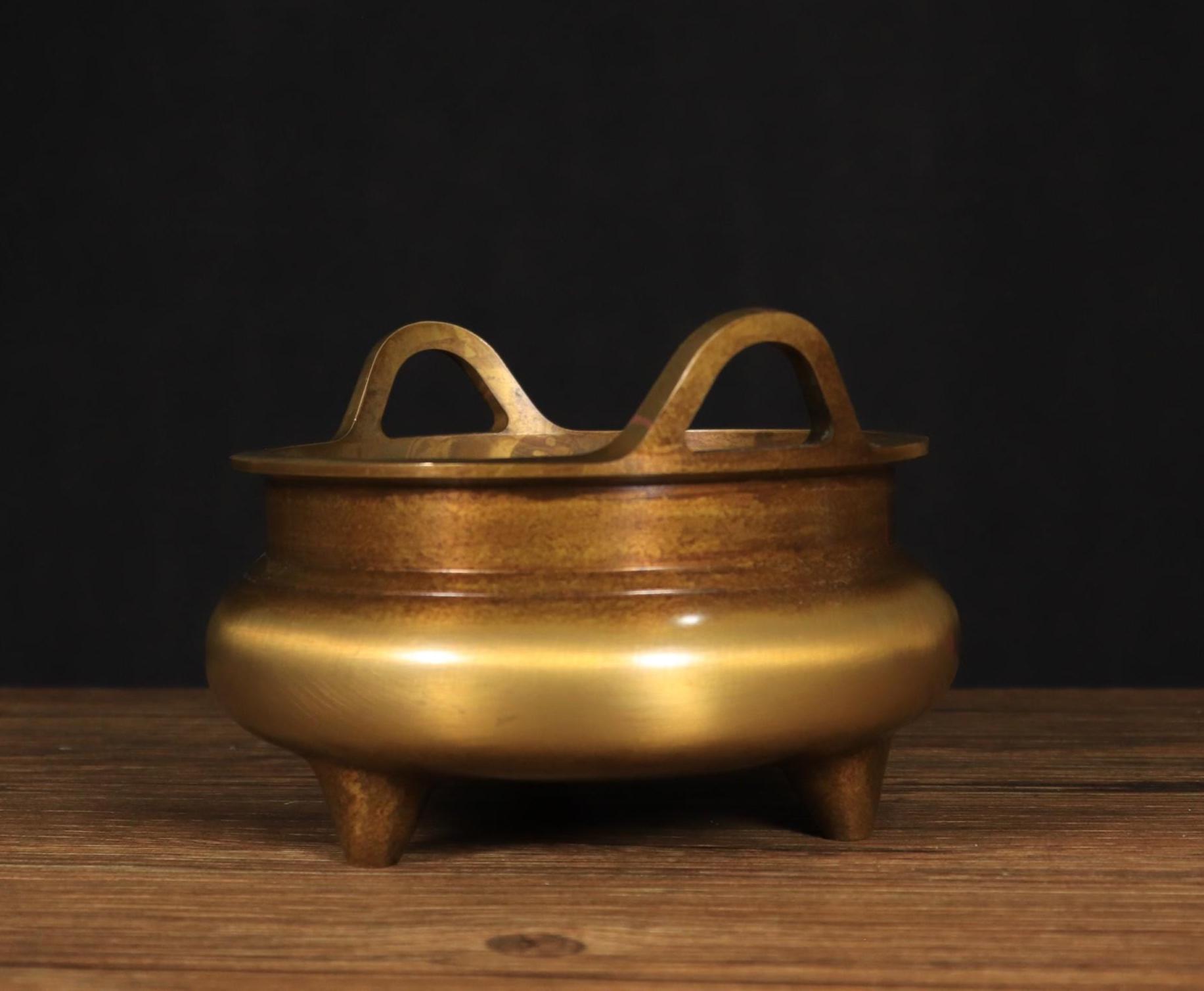 三脚香炉：中国製丁真鍮香炉 - Etsy 日本