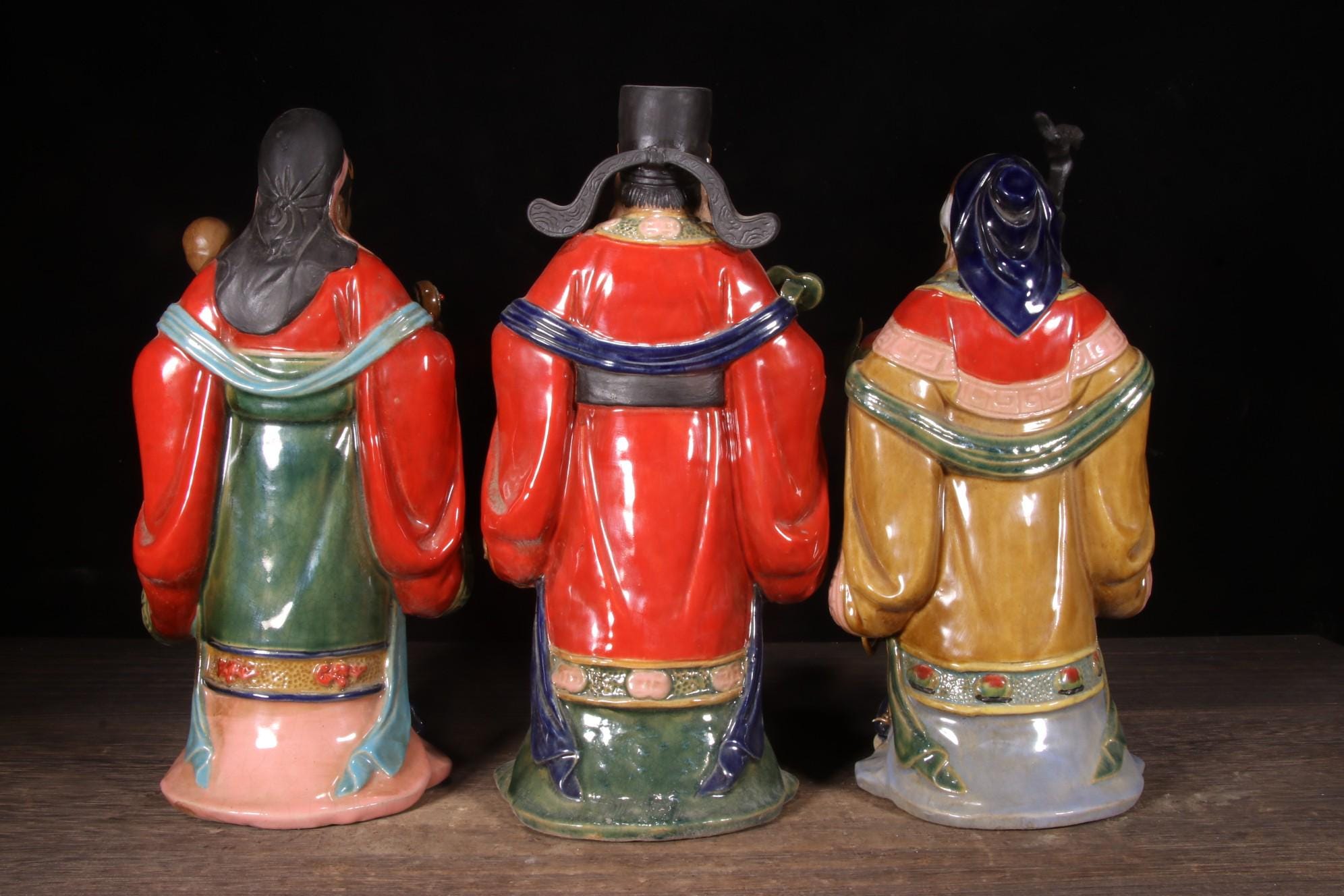 石湾福禄寿像：手作り陶器の福の神 - Etsy 日本